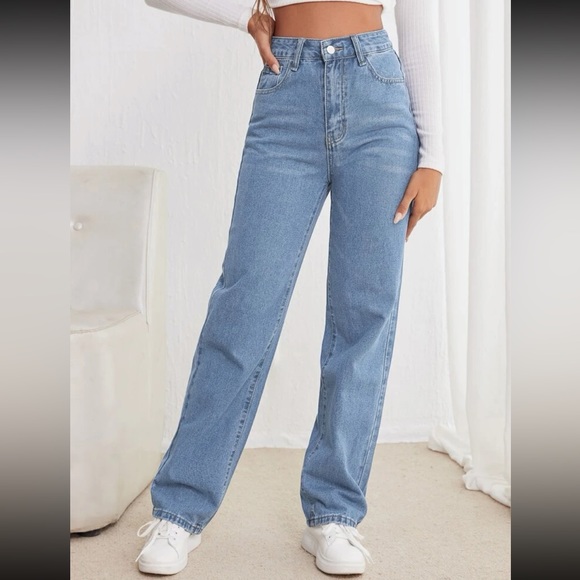 High Waisted Jeans straight leg - Picture 7 of 8